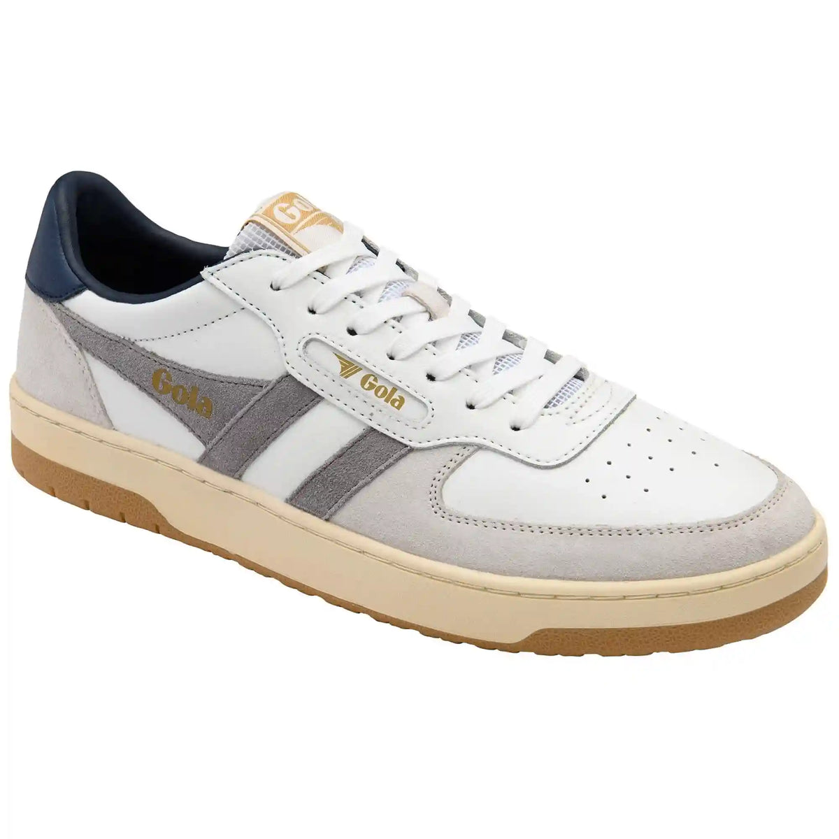 Gola Classics Men's Hawk Sneakers - White/Cement/Navy