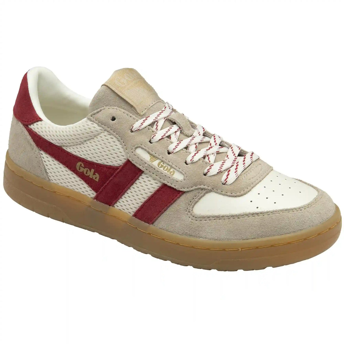 Gola Classics Women's Hawk '83 Sneakers - Off White/Bone/Deep Red/Gum